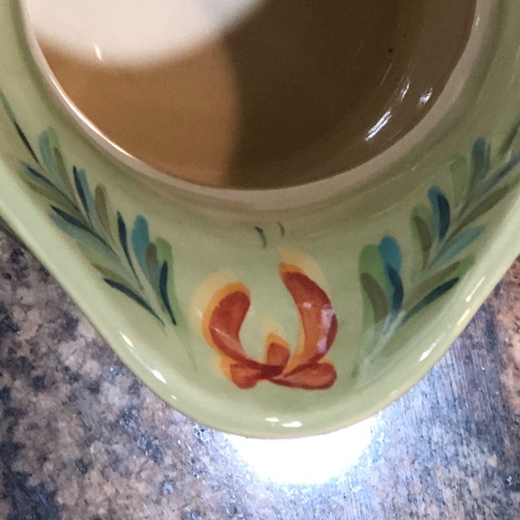 GORGEOUS SL@H Green PROVENCE Water Pitcher Gail Pittman Hand Painted Pottery - Picture 3 of 7